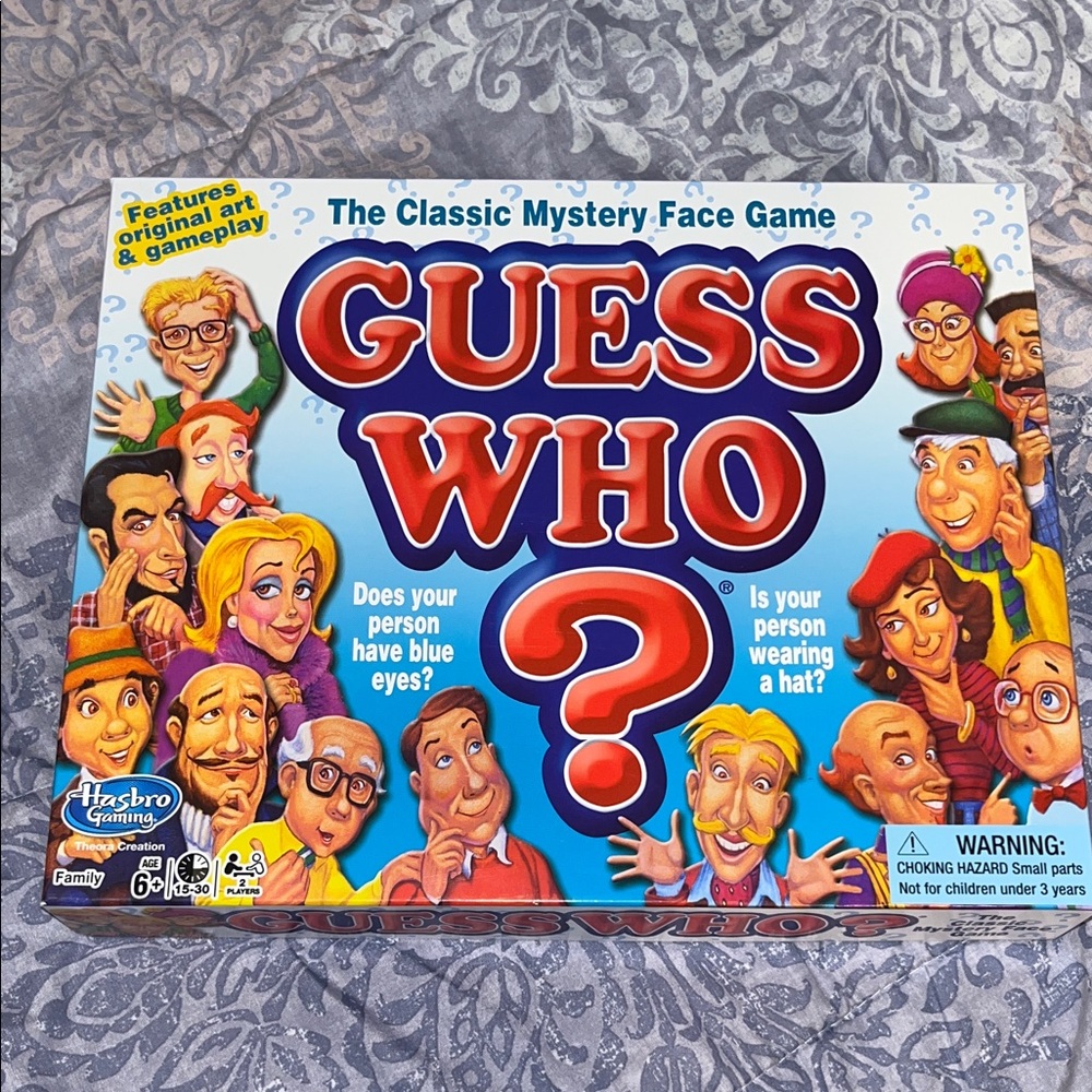 Hasbro Guess Who? Classic Mystery Game - Red and Blue